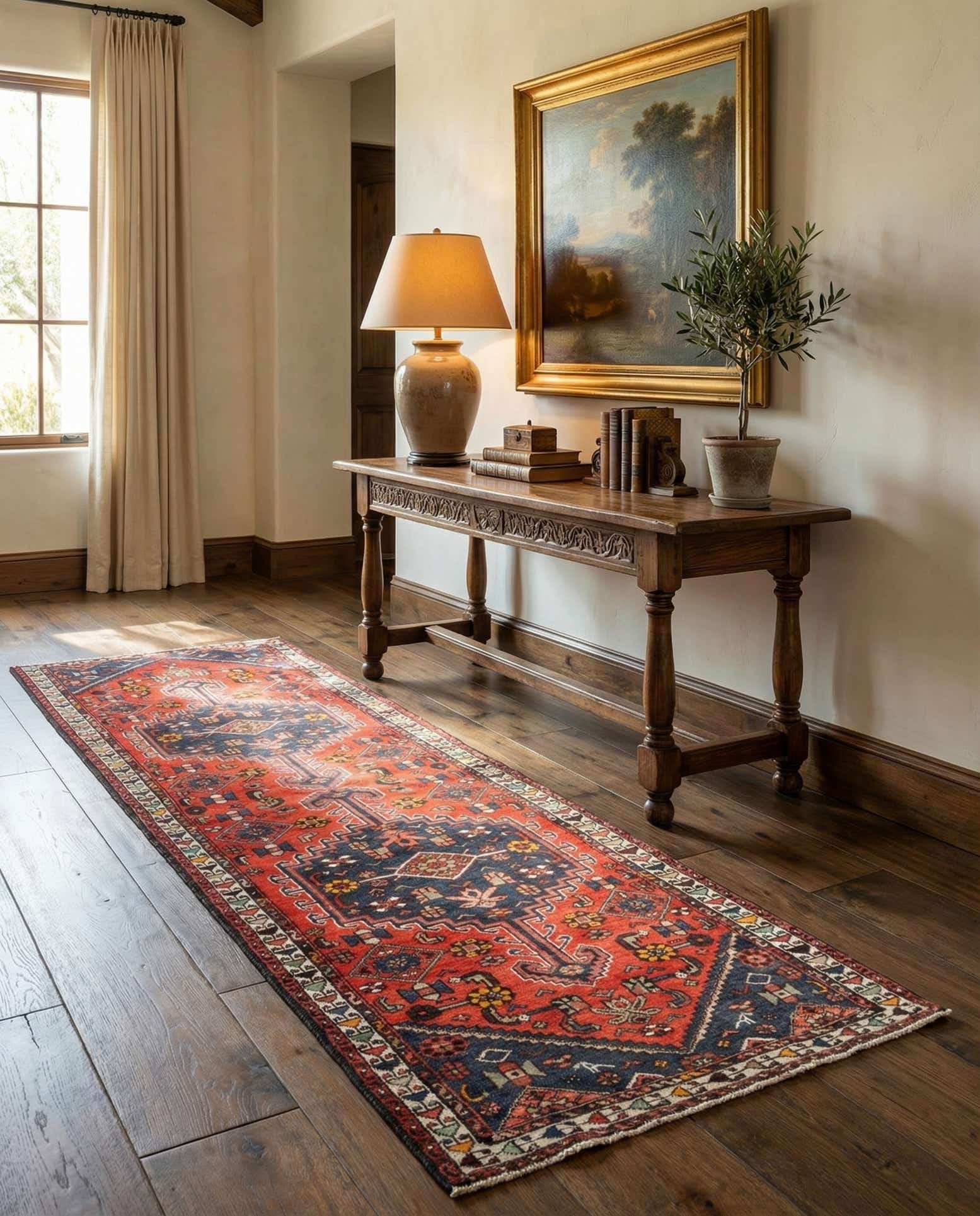 3' 9 x 7' 2 Hamedan Rug