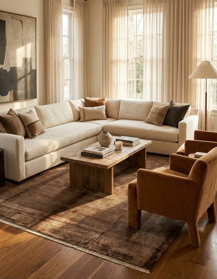 Detail image of 8' 2 x 11' 6 Hand Knotted Darya Wool Rug