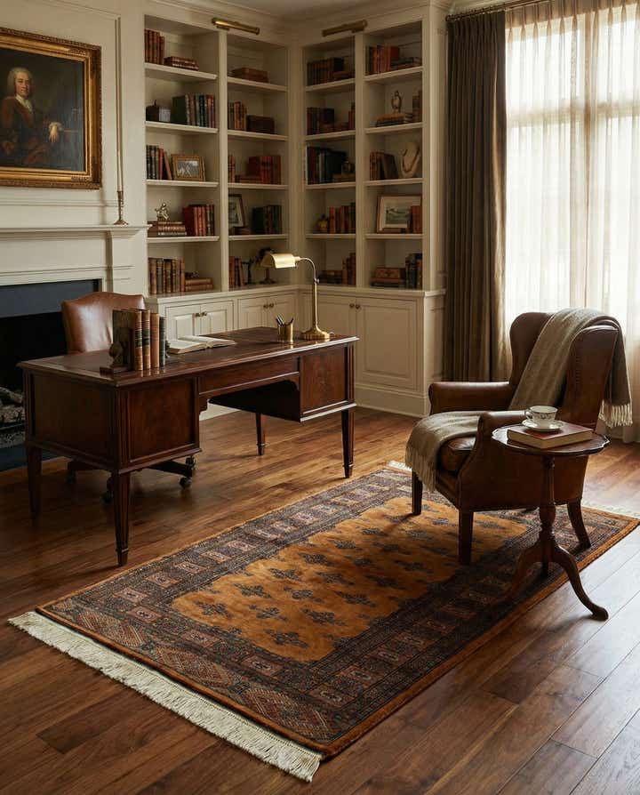 3' 2 x 4' 11 Hand Knotted Bokhara Oriental Wool Rug