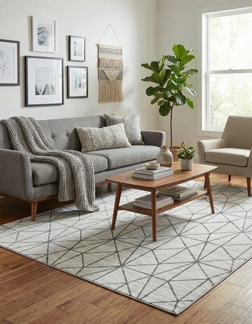 7' x 10' Lattice Trellis Rug