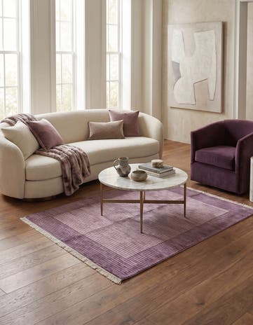 4' 11 x 6' 6 Hand Knotted Darya Wool Rug