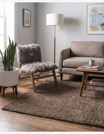 4' x 6' Studio Solid Shag Rug