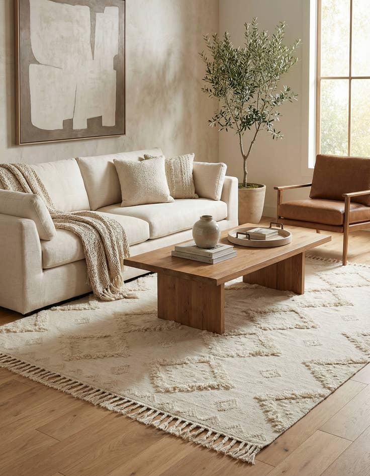 Detail image of 10' x 13' 1  Hand Woven Arizona Wool Rug