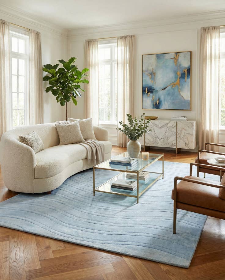 Detail image of 5' 7 x 8' 1 Hand Knotted Darya Wool Rug