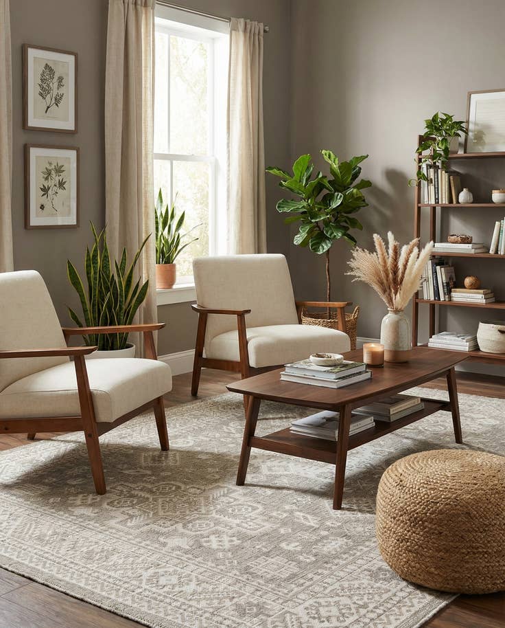 Detail image of 7' x 10' Easy-Clean Aztec Indoor / Outdoor Rug