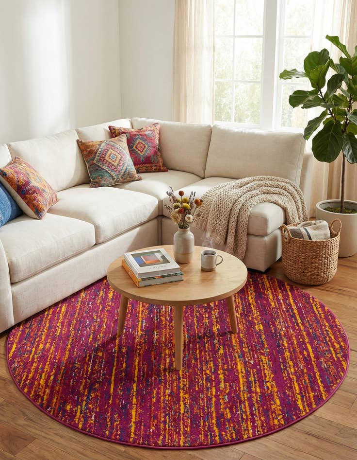 Detail image of  5' 3 x 5' 3 Calypso Round Rug