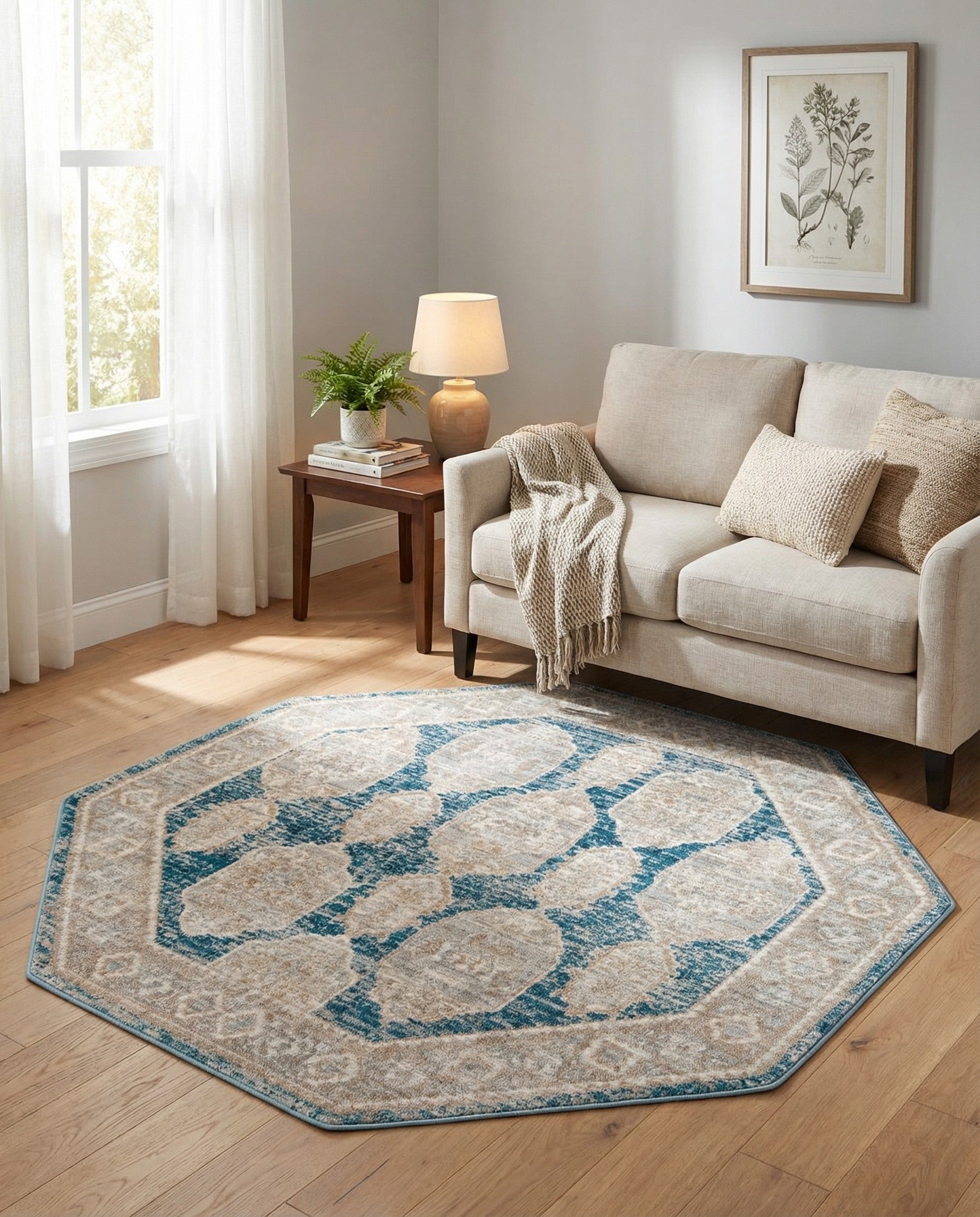  5' x 5' Lola Octagon Rug