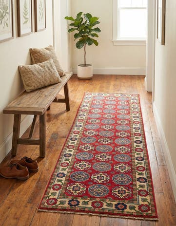 2' 10 x 9' 6 Hand Knotted Kazak Runner Rug