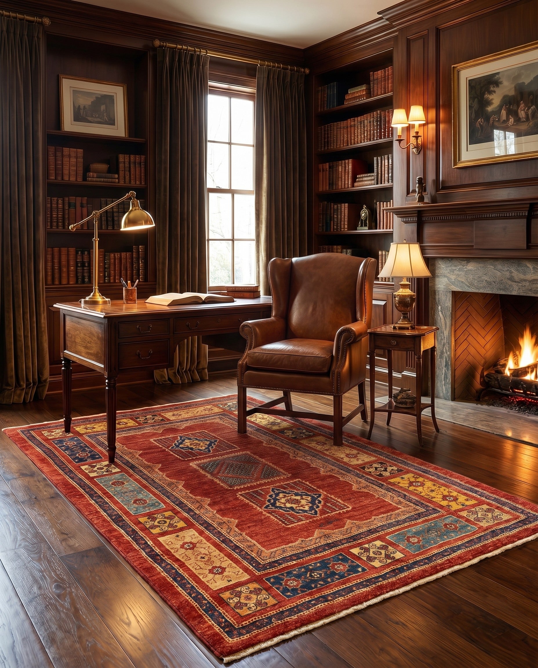 3' 7 x 5' 7 Kashkuli Wool Rug