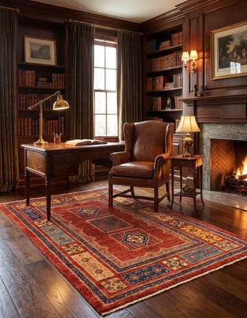 3' 7 x 5' 7 Kashkuli Wool Rug