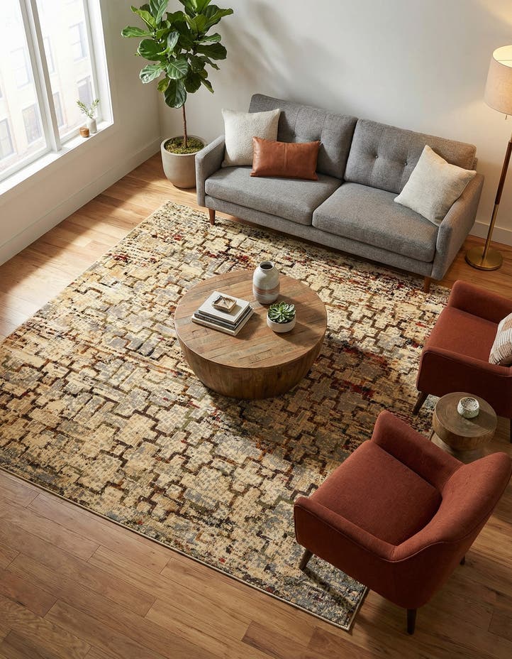 7' 10 x 7' 10 Saturn Square Rug