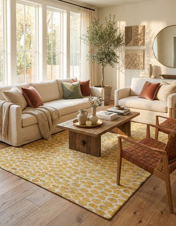 6' 2 x 9' 2 Hand Knotted Moroccan Wool Rug