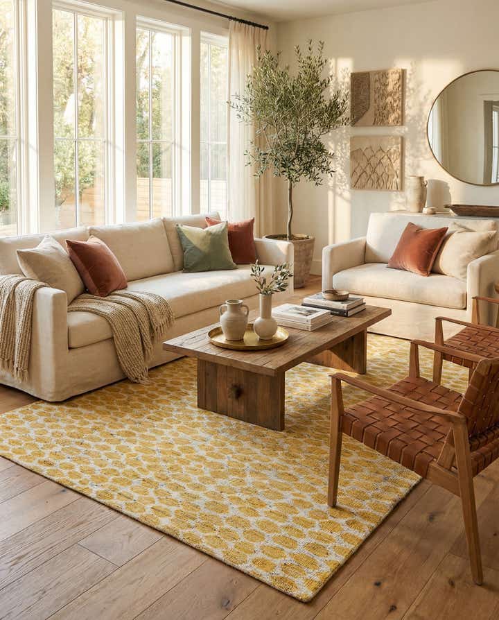 6' 2 x 9' 2 Hand Knotted Moroccan Wool Rug