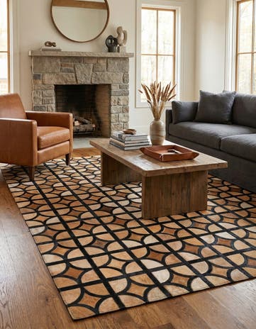 5' x 7' 9 Cowhide Rug