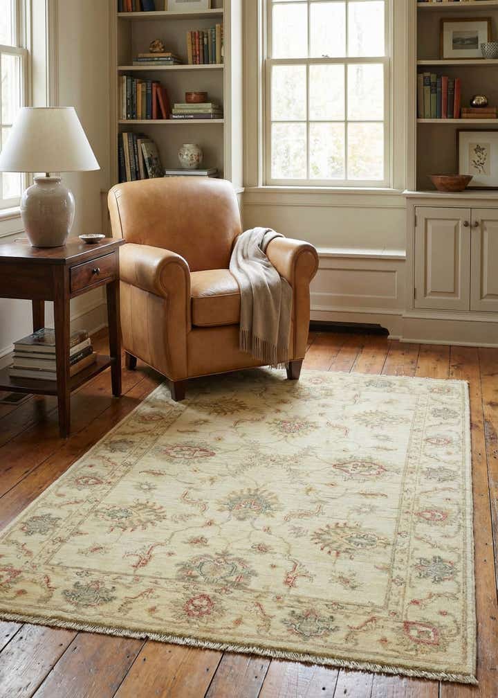 3' 4 x 5' Hand Knotted Peshawar Ziegler Rug