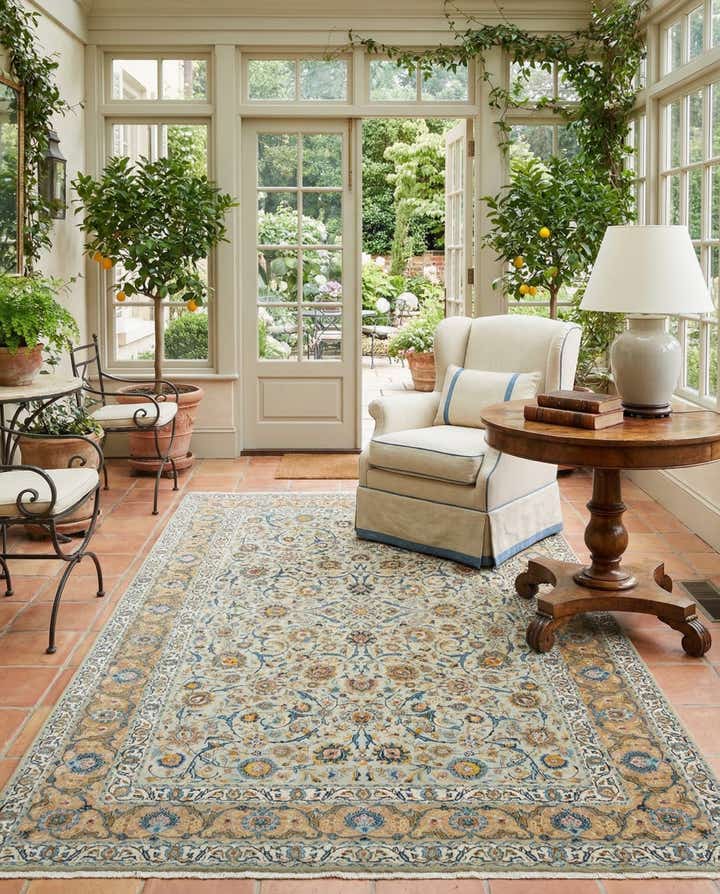 8' 9 x 13' 3 Kashan Rug