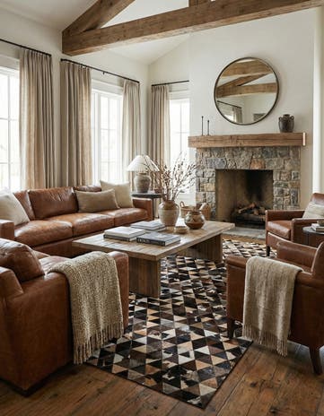 5' x 8' 1 Cowhide Stocks Rug
