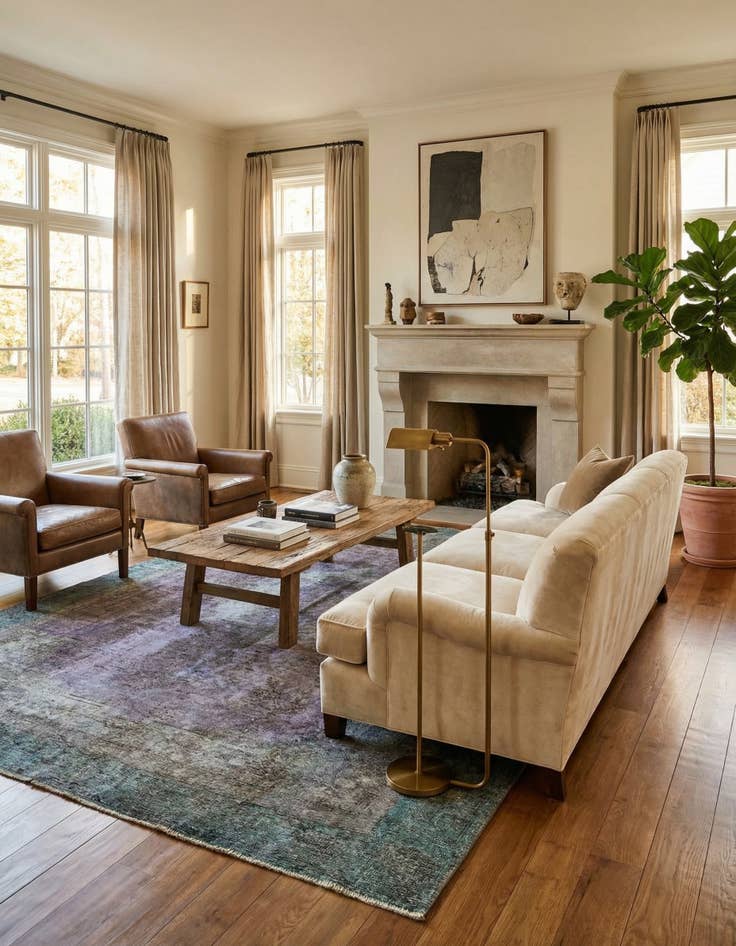 Detail image of 7' 5 x 10' 7  Hand Knotted Ultra Vintage Persian Wool Rug