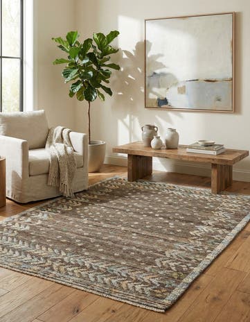 5' 2 x 6' 8 Hand Knotted Darya Wool Rug