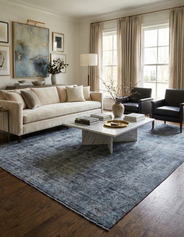 7' 7 x 11' 5 Hand Knotted Ultra Vintage Persian Wool Rug