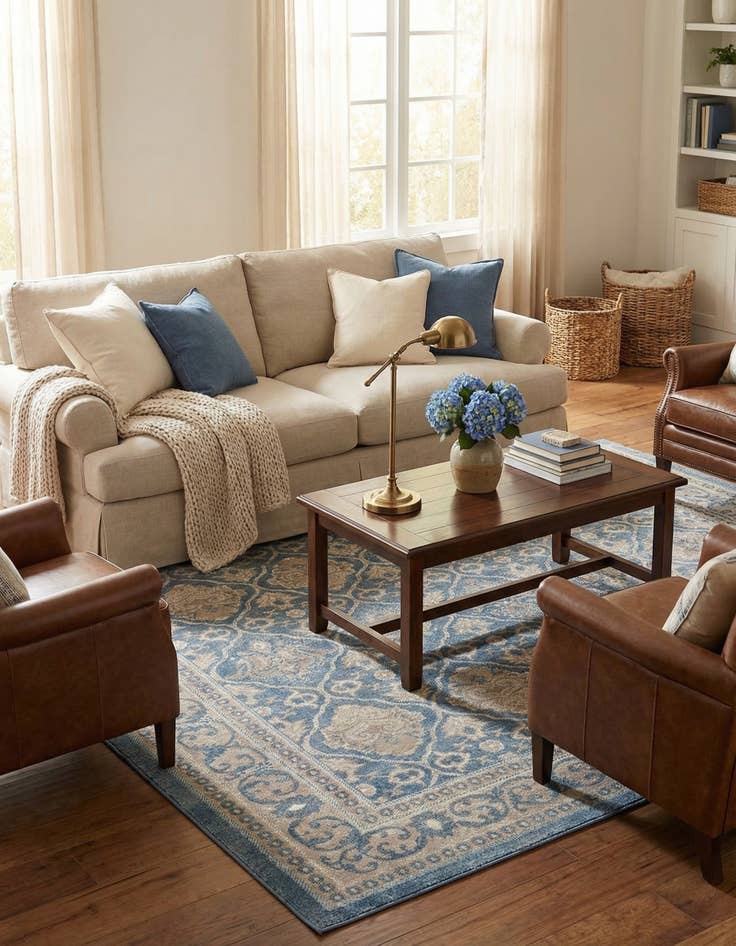 Detail image of 8' x 8' Vienna Square Rug