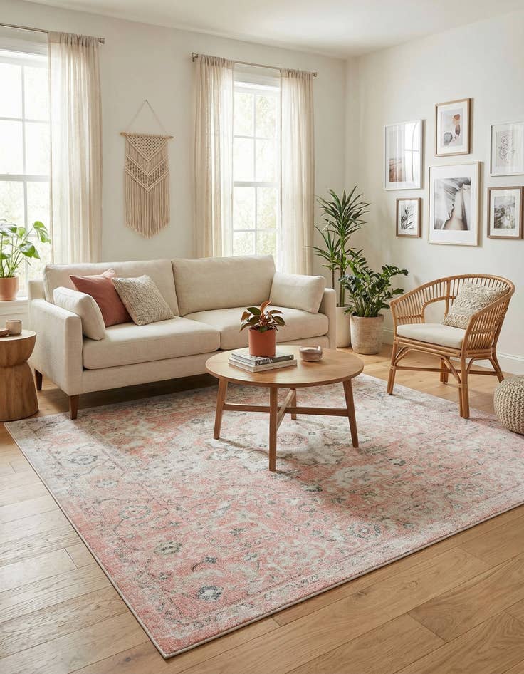 Detail image of  7' 10 x 7' 10 Madeline Vintage Square Rug