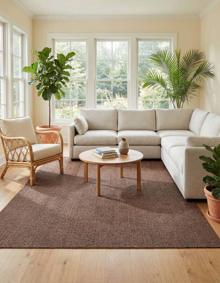 Detail image of 8' x 11' 4  Washable Modern Indoor / Outdoor Rug