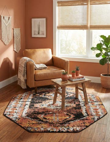 5' 3 x 5' 3 Tagine Octagon Rug