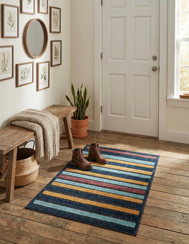 Detail image of 2' x 3'  Washable Belize Indoor / Outdoor Rug