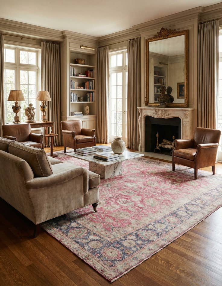 Detail image of 9' 7 x 11' 2  Hand Knotted Ultra Vintage Persian Wool Rug