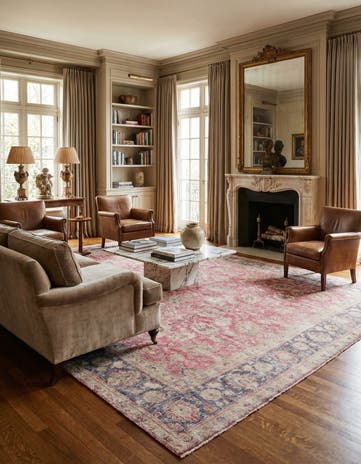 9' 7 x 11' 2 Hand Knotted Ultra Vintage Persian Wool Rug