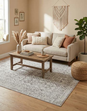 Cream Oxford Rug