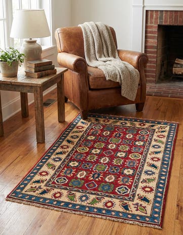 2' 6 x 4' 2 Hand Knotted Kazak Rug