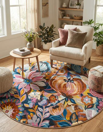 10' x 10' Blossom Round Rug