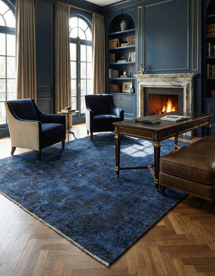 Detail image of 5' 6 x 8' 4 Vintage Royal Wool Rug