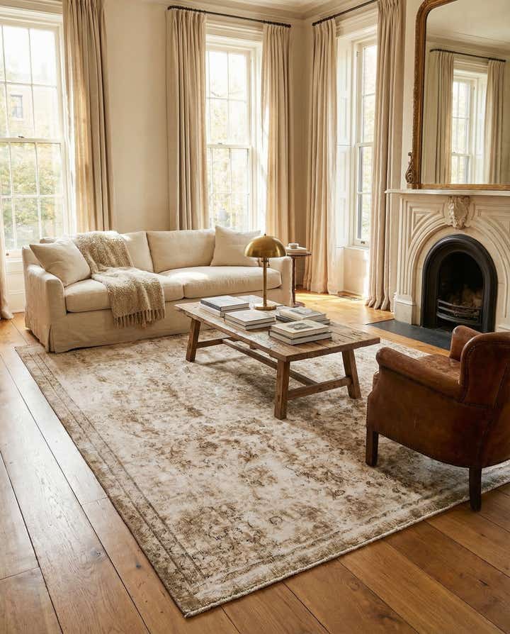 7' 1 x 10' 4 Hand Knotted Ultra Vintage Persian Wool Rug