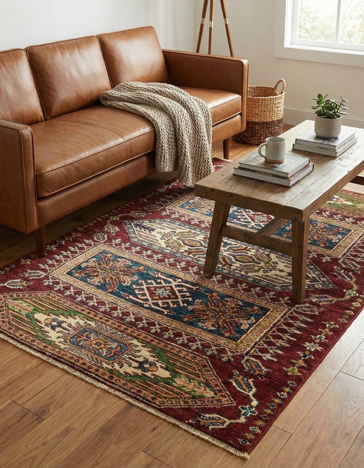 Detail image of 2' 10 x 4'  Hand Knotted Kazak Oriental Rug