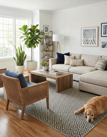 9' x 12' Easy-Clean Jill Zarin Costa Rica Indoor / Outdoor Rug