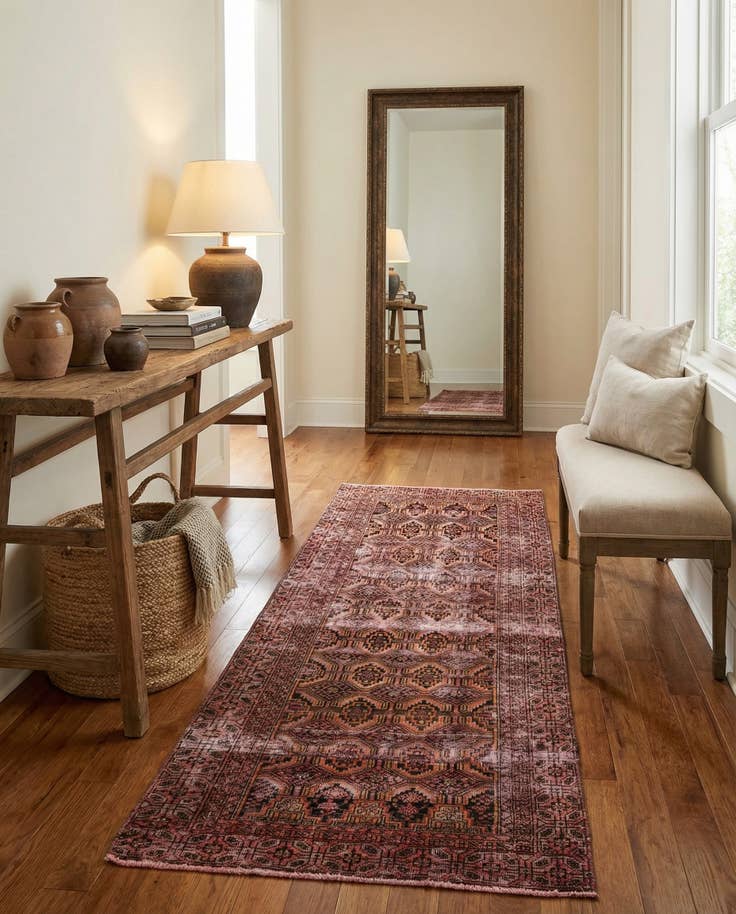 Detail image of 3' x 6' Hand Knotted Ultra Vintage Persian Wool Runner Rug
