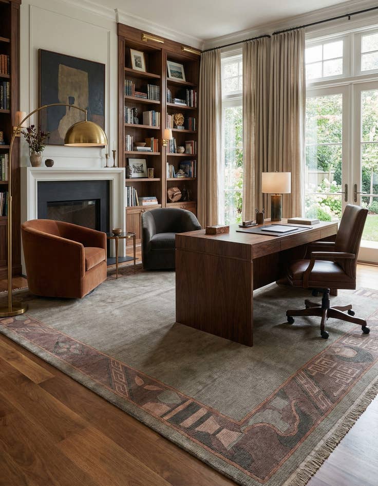 Detail image of 8' 4 x 11' 6 Hand Knotted Tibet Wool Rug