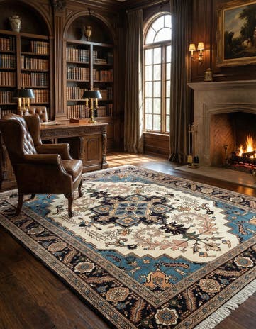 9' 9 x 10' 11 Hamedan Wool Rug
