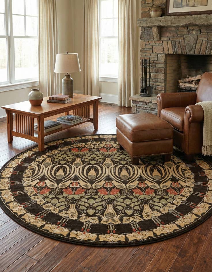 Detail image of 8' x 8' Kensington Round Rug