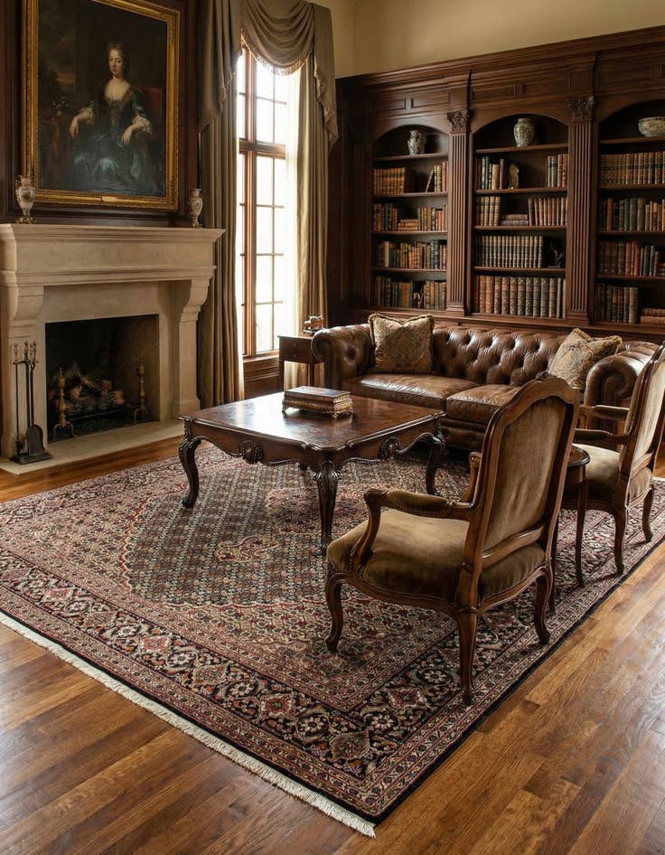 Detail image of 6' 8 x 9' 9 Tabriz Mahi Rug