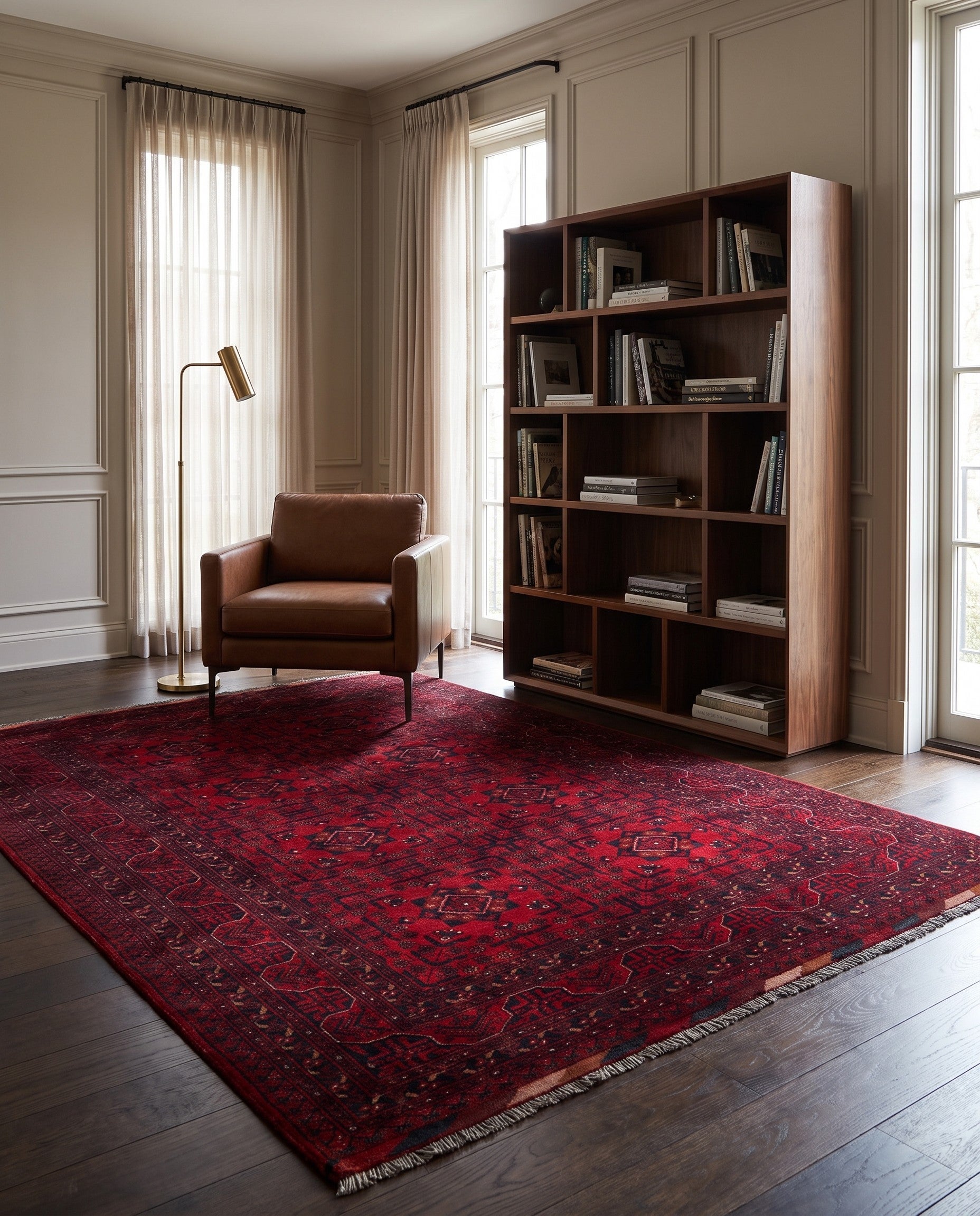 6' 7 x 9' 10 Hand Knotted Khal Mohammadi Wool Rug