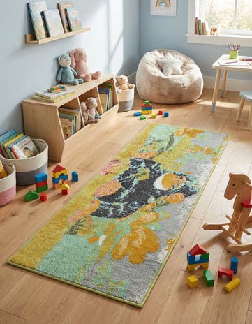 2' 2 x 5' 1 Gorilla Whimsy Kids Runner Rug