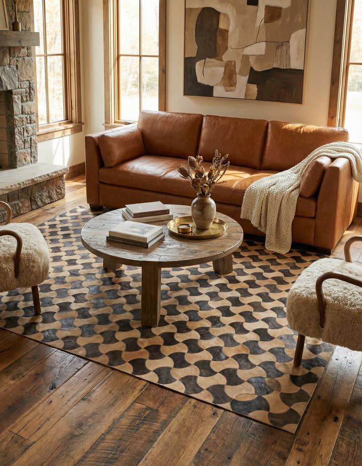 Detail image of  5' x 8' Cowhide Rug