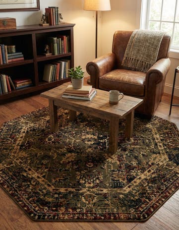 5' 3 x 5' 3 Saturn Octagon Rug