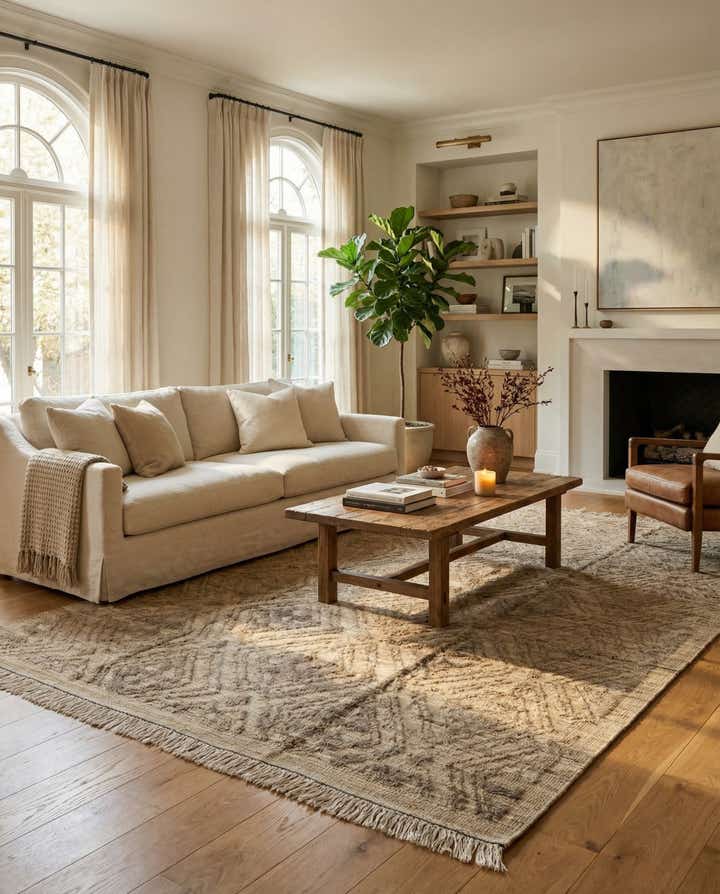 9' 3 x 12' 2 Hand Knotted Darya Wool Rug