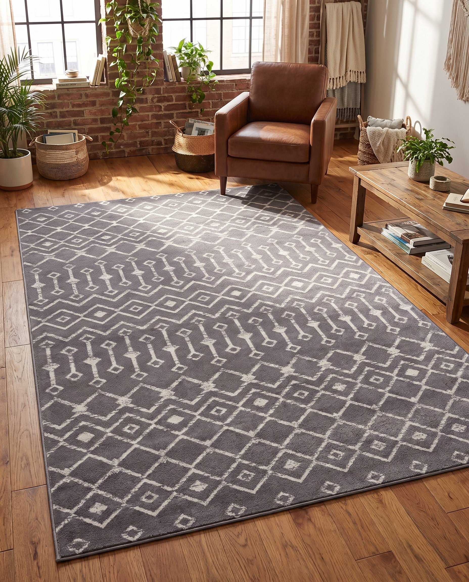 5' 3 x 8' Kasbah Trellis Rug