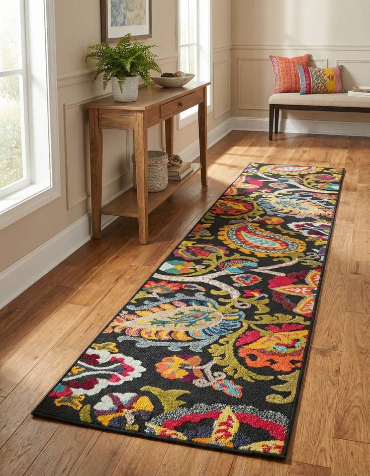 Detail image of  2' 7 x 12'  Washable Casablanca Indoor / Outdoor Runner Rug